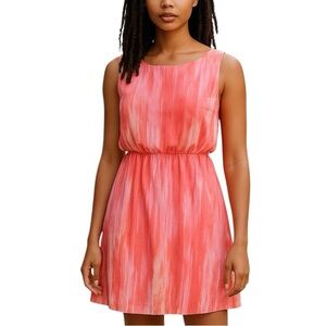 Alice + Olivia Pink Silk Watercolor Tie Dye Mini Dress Women’s Medium